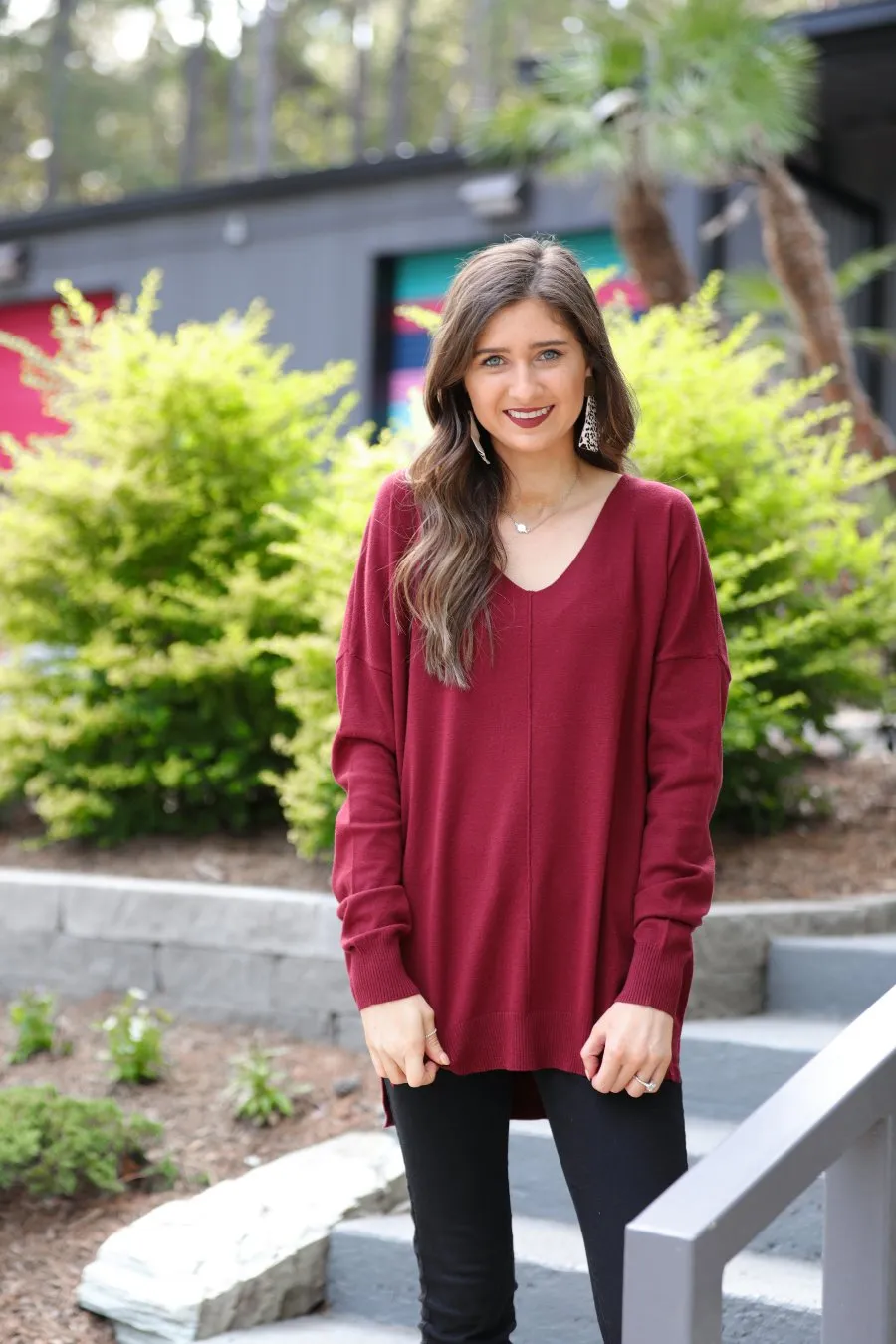 Arianna V-Neck Lightweight Sweater