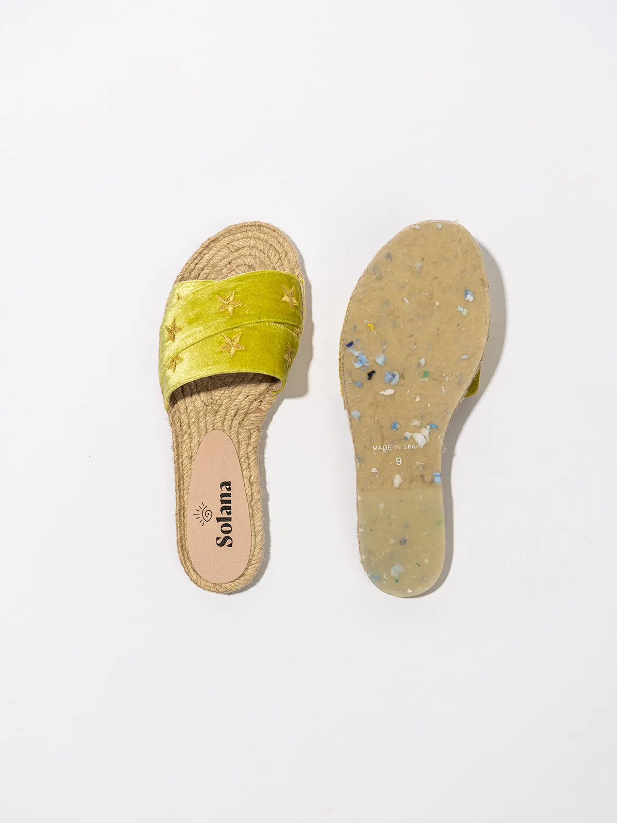 Artisanal Espadrille Slipper - Lime