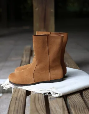 Autumn Winter Round Head Comfortable Suede Boots