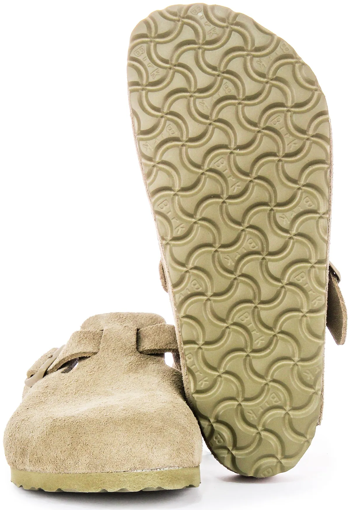 Birkenstock Boston Bs In Khaki | Regular Fit