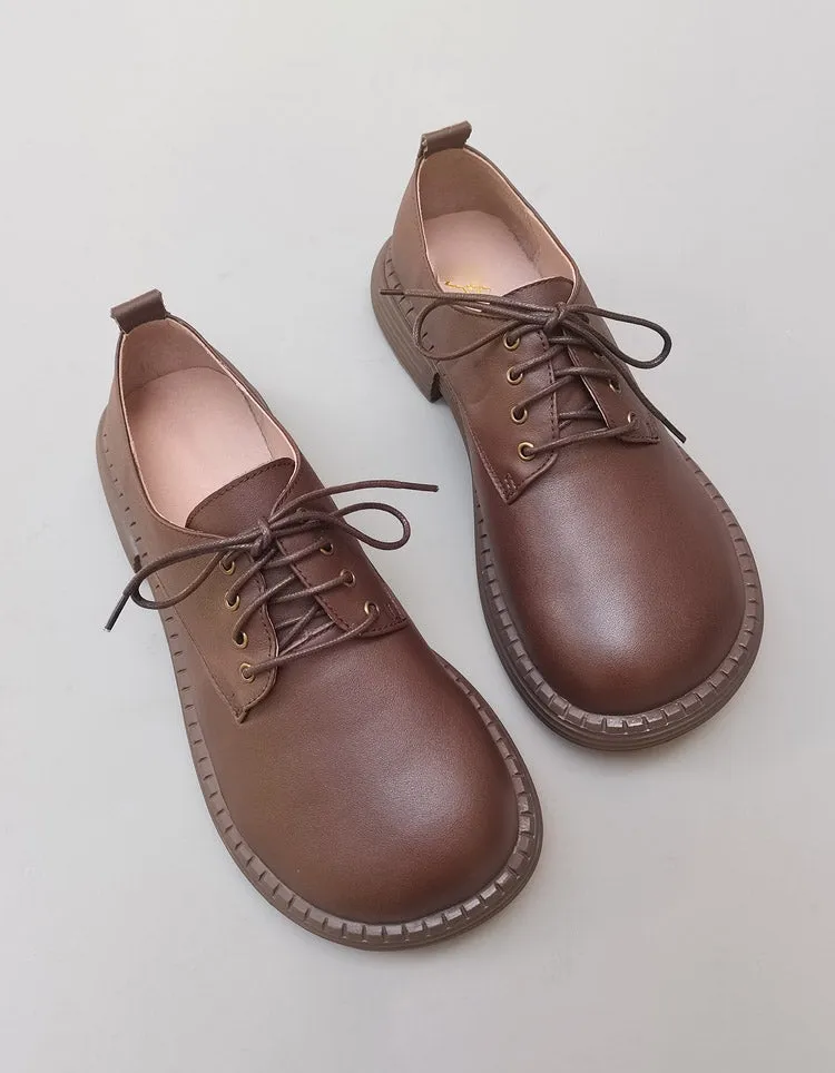 Comfortable Leather Wide Toe Box Shoes for Men 45