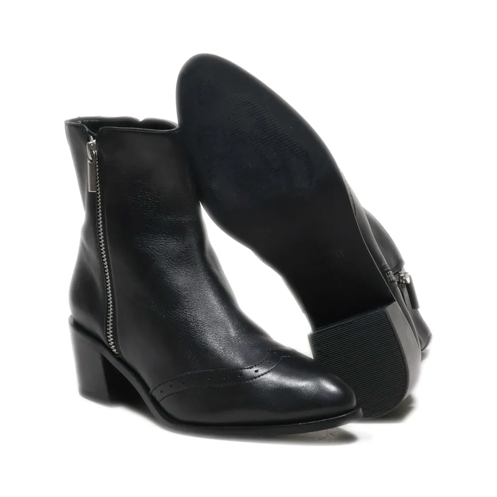 Esprit Ankle Boots Leather Black Colour For Women