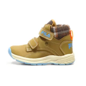 Fila Ankle Boots Leather Brown Colour For Kids