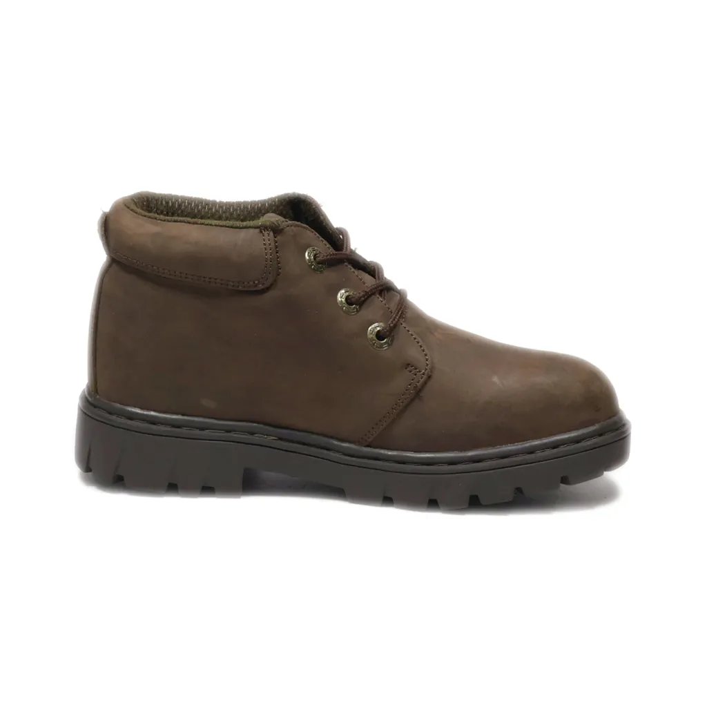 Fila Ankle Boots Leather Brown Colour For Women