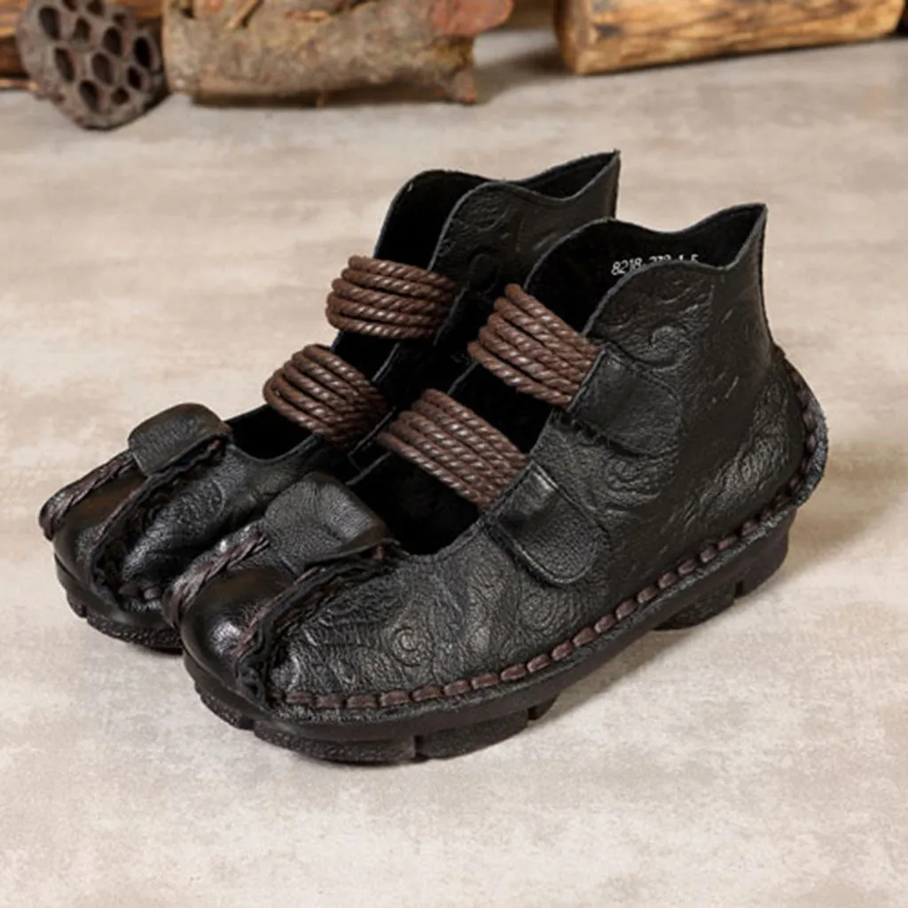 Handmade Leather Comfortable Retro Shoes