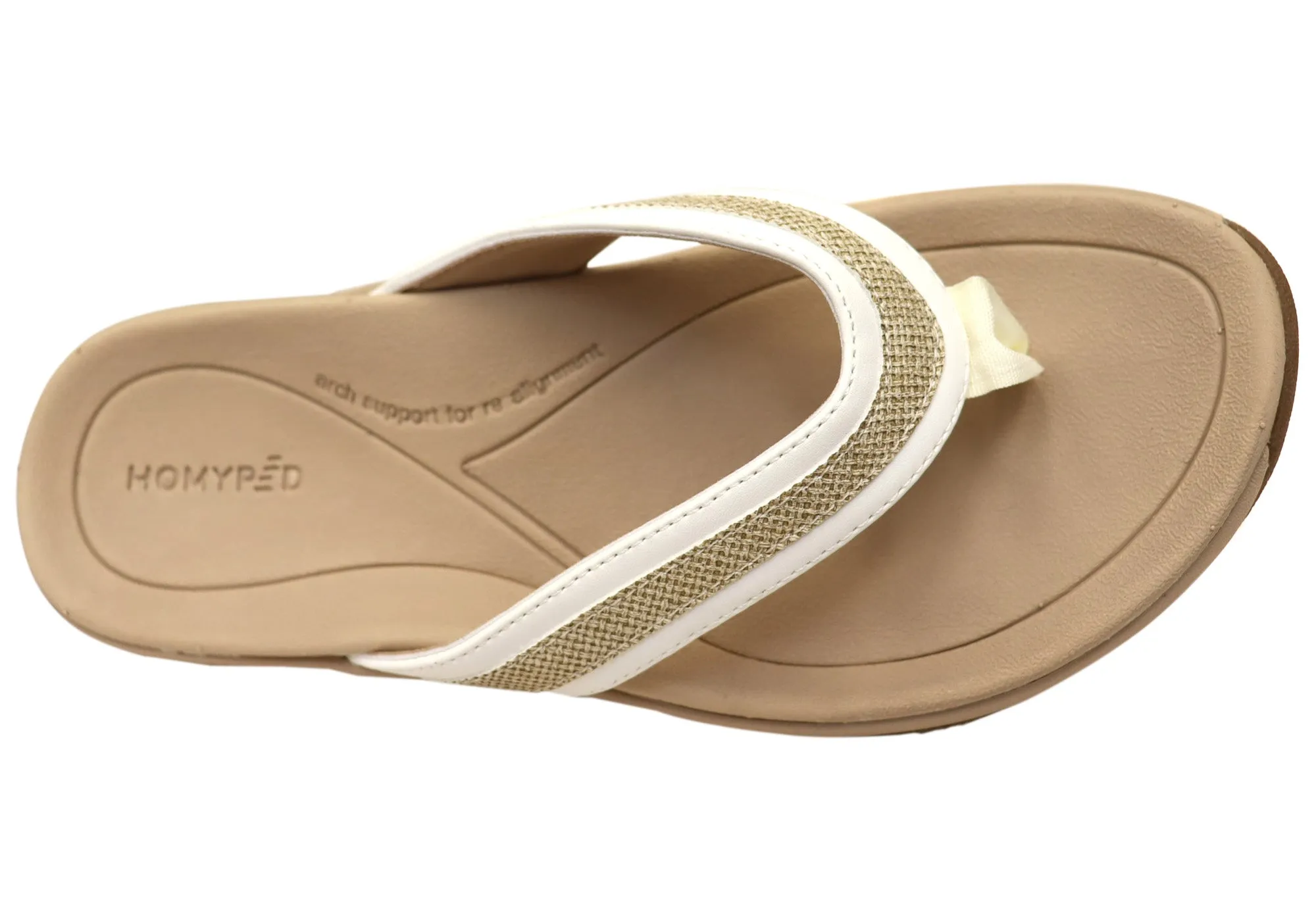 Homyped Inlet Stripe Womens Comfortable Supportive Thongs Sandals