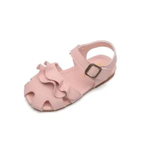 Kids Girls sandals fashion Hollow out Breathable PU Comfortable Princess shoes