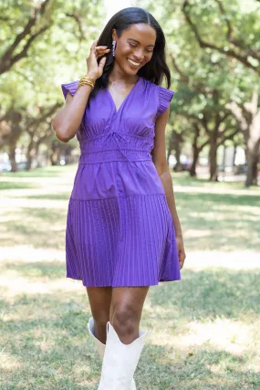 Leah Dress- Purple