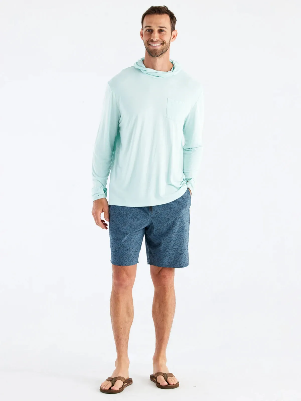 Men's Bamboo Lightweight Hoodie - Glacier