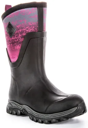 Muck W Arctic Sport Mid 2 In Black Pink For Women