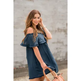 Off the Shoulder Tunic Dress