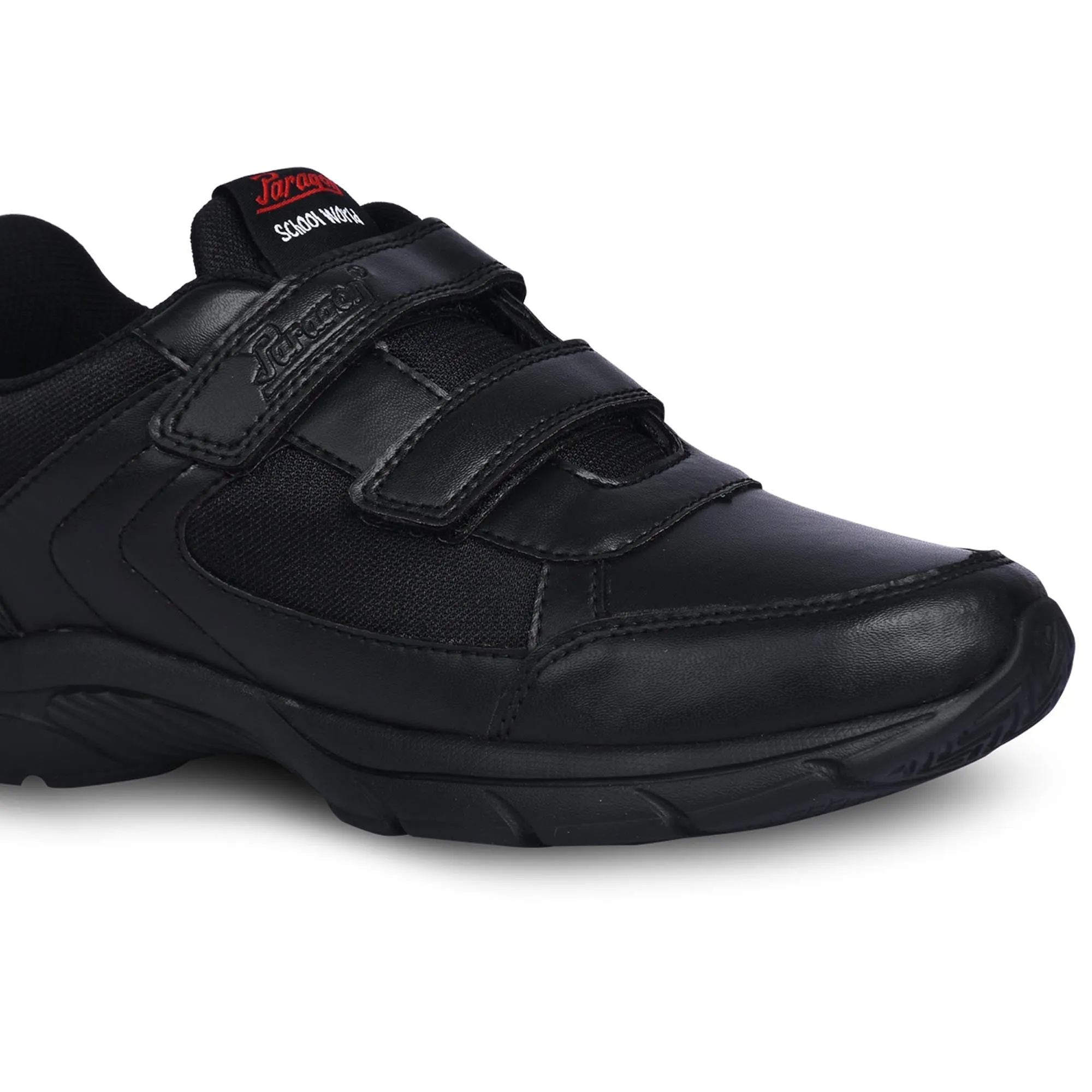 Paragon FBK0774B Kids Boys Girls School Shoes Comfortable Cushioned Soles | Durable | Daily & Occasion wear Black