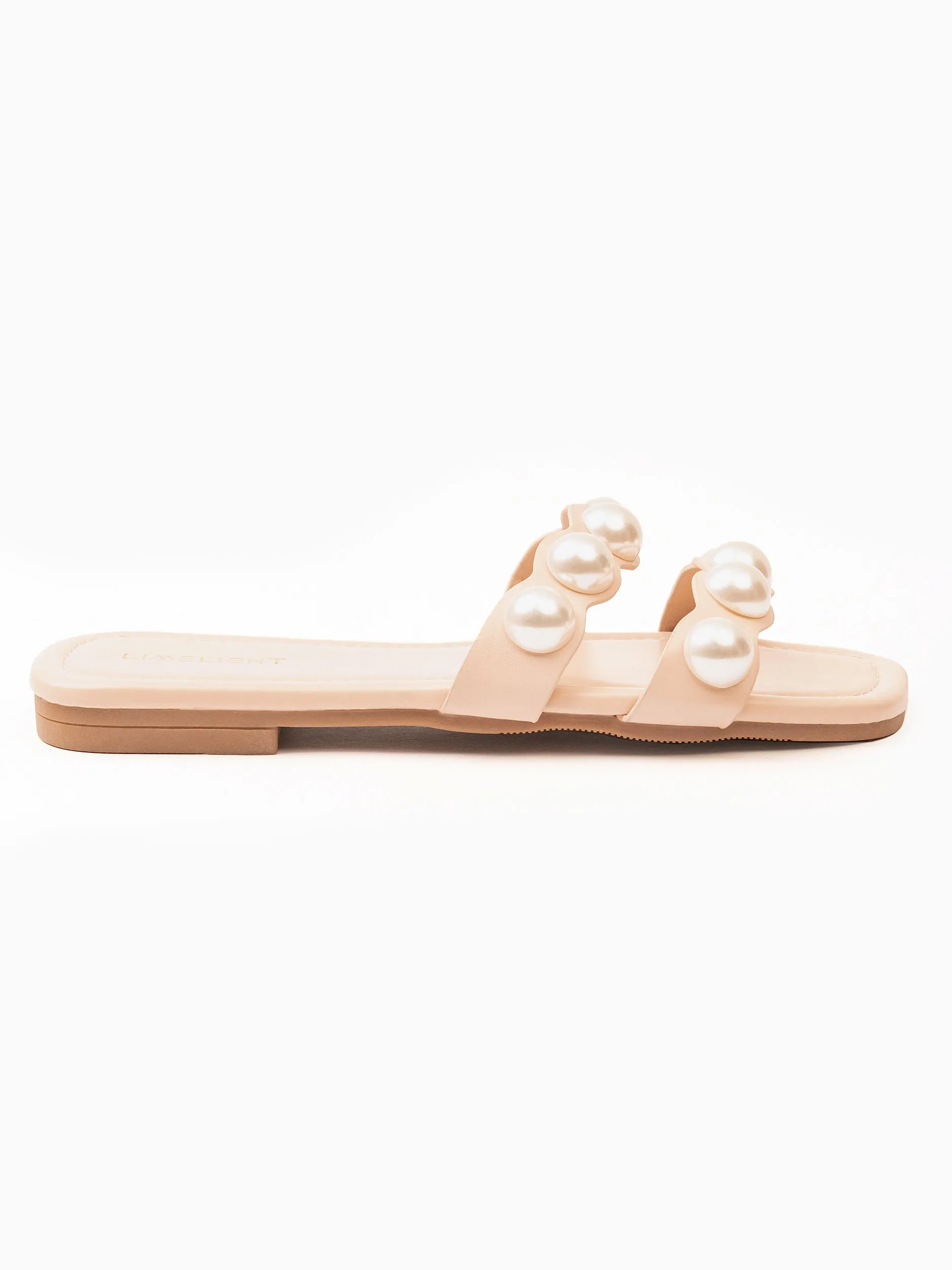 Pearl Double Strap Flats