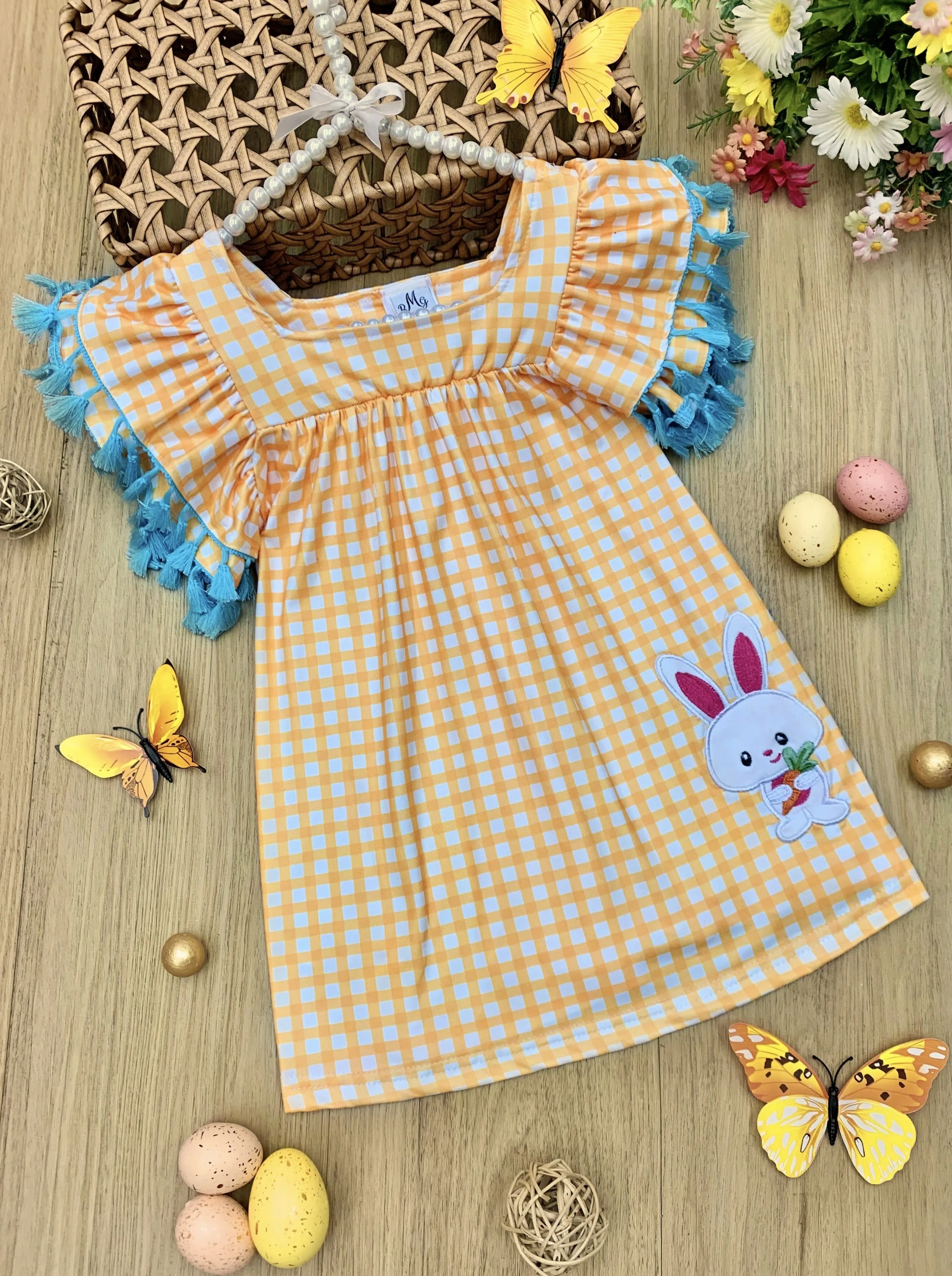 Pretty Plaid, Please Tassel Easter Dress