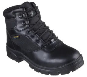 Skechers Men's Wascana-Benen WP Tactical Work Boot - Black 77526