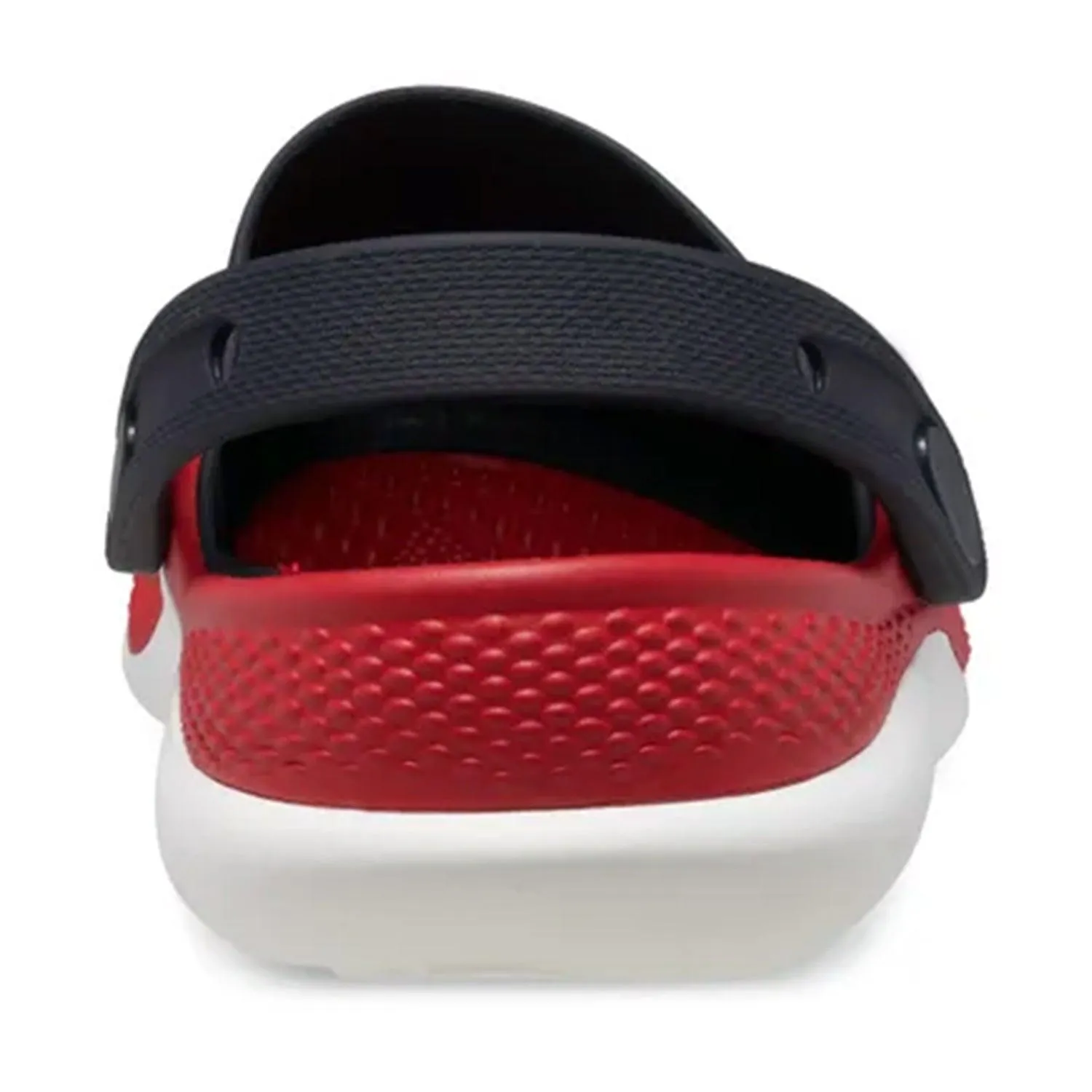 Unisex Literide 360 Clog - Black with Red & White Sole