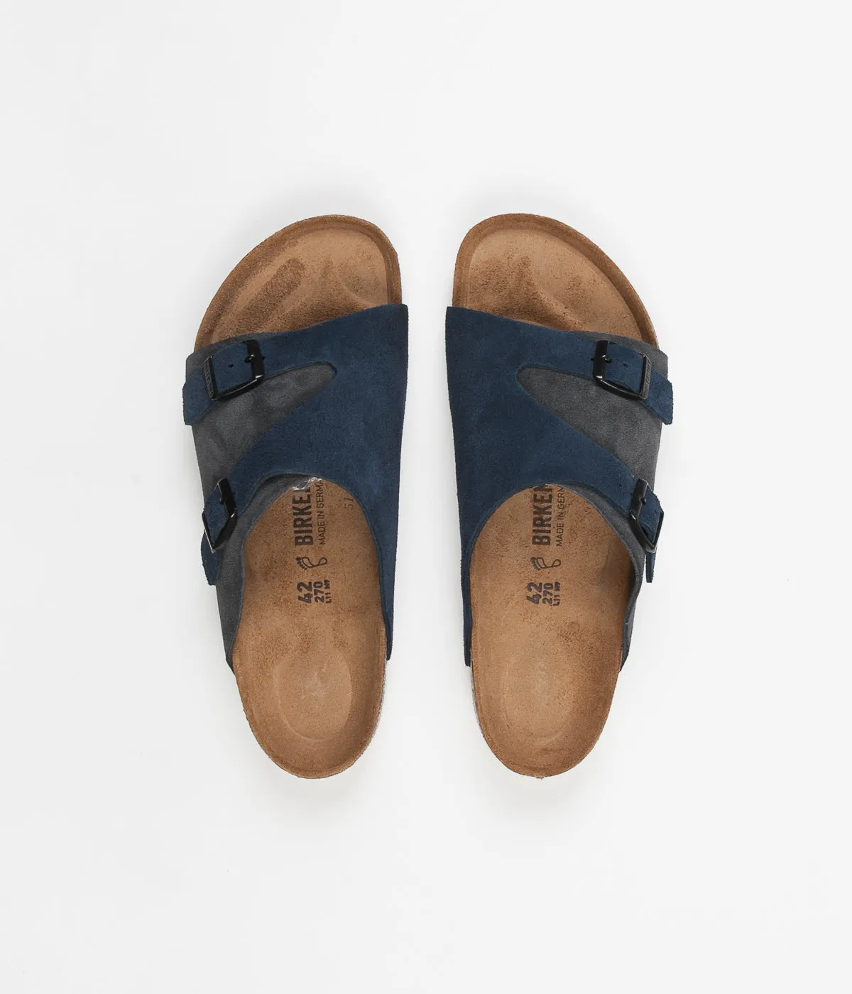 Universal Works x Birkenstock Zurich Sandals - Navy / Slate Suede