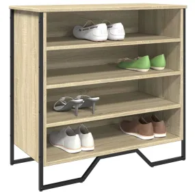 vidaXL Shoe Cabinet Sonoma Oak 80x38x78 cm Engineered Wood