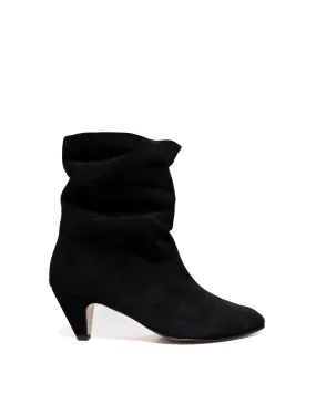 Vully 50 Stiletto Calf suede Black