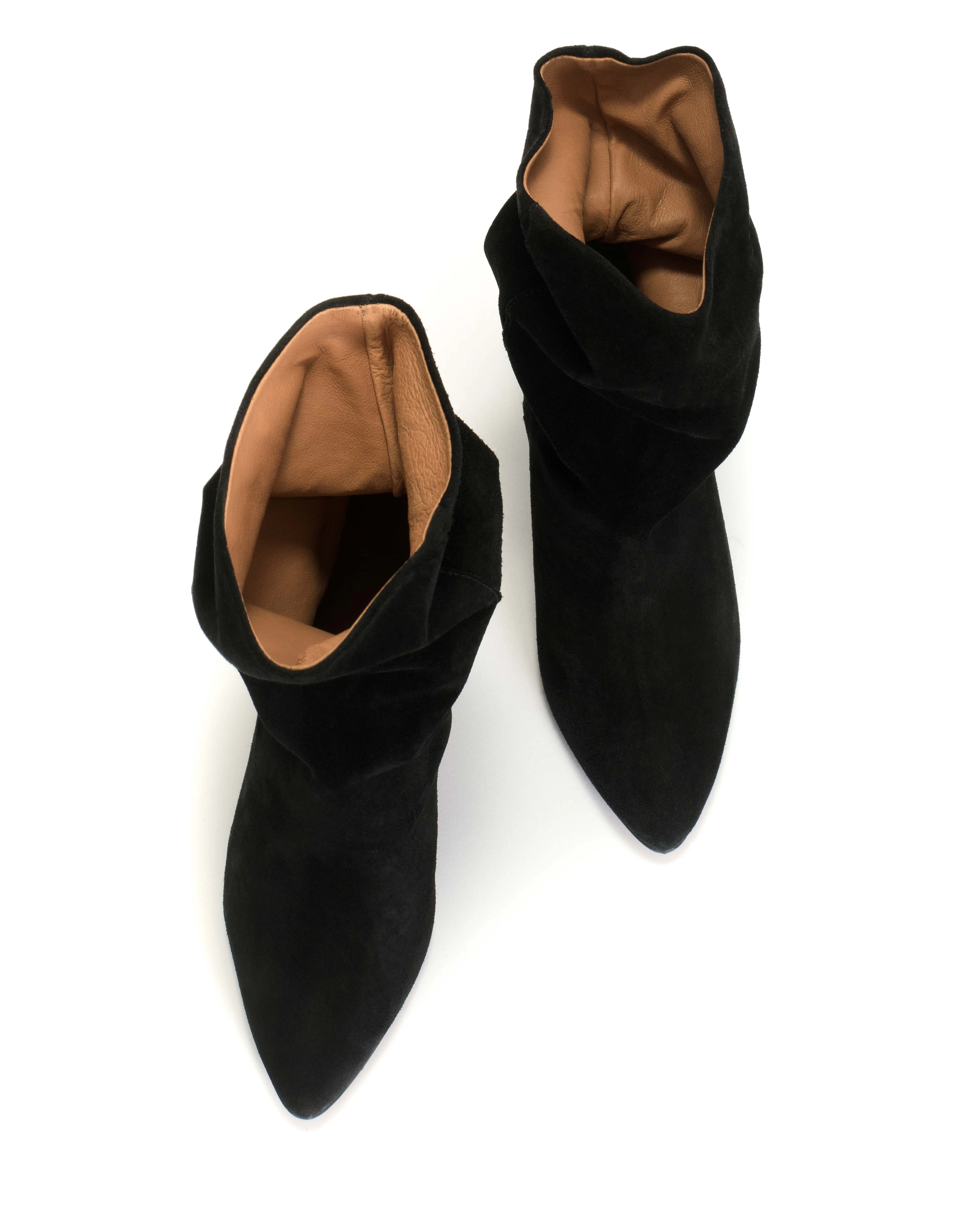 Vully 50 Stiletto Calf suede Black