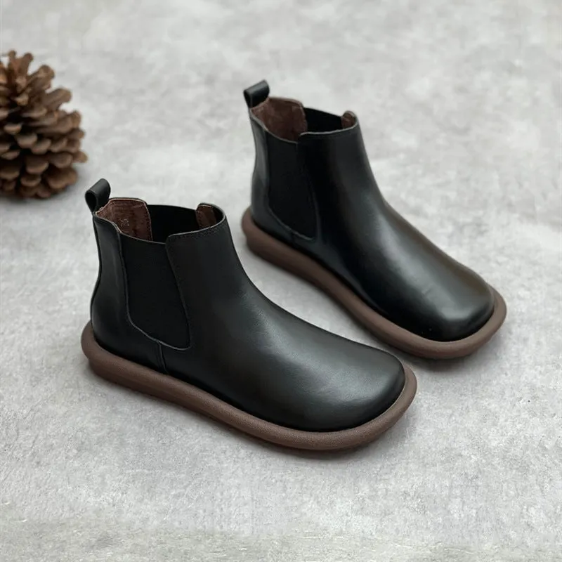 Womens Chelsea Handmade Soft Leather Comfortable Boots