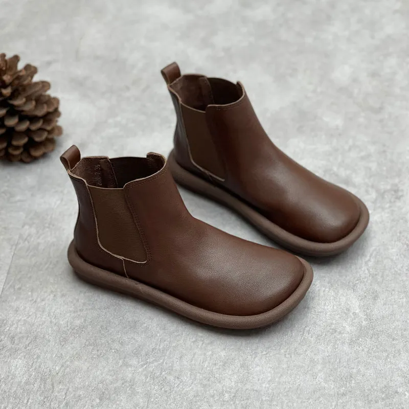 Womens Chelsea Handmade Soft Leather Comfortable Boots