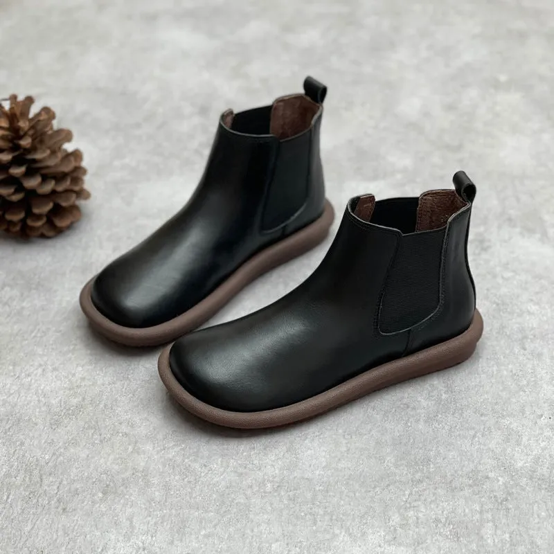 Womens Chelsea Handmade Soft Leather Comfortable Boots